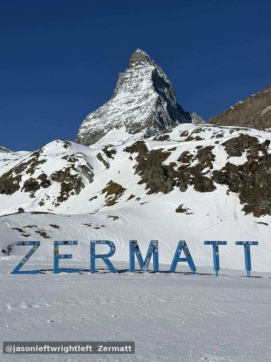 Zermatt Matterhorn sign