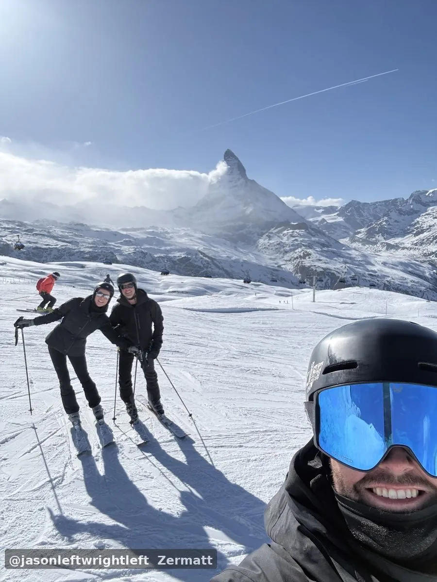 Happy clients on the mountain